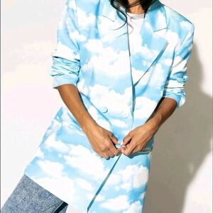 Dressed in Lala Make Me Wanna Lala Boyfriend Blazer in Cloud Nine Size Medium M